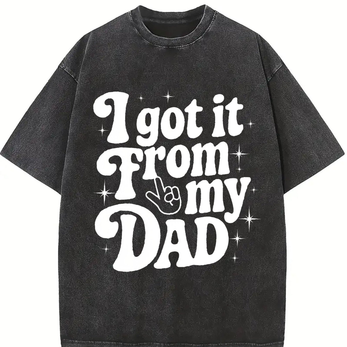 I Got It From My Dad Vintage Washed T-Shirt product image 2