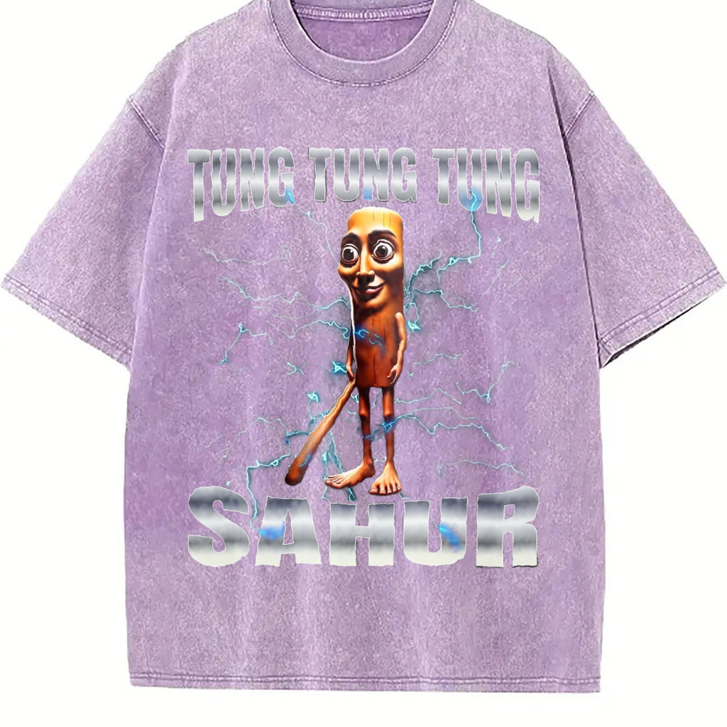 100 Tung Sahur Vintage Washed T-Shirt product image 6