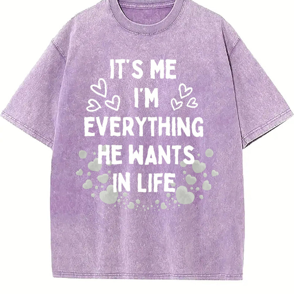 It's Me I'm Everything He Wants in Life Vintage Washed product image 6