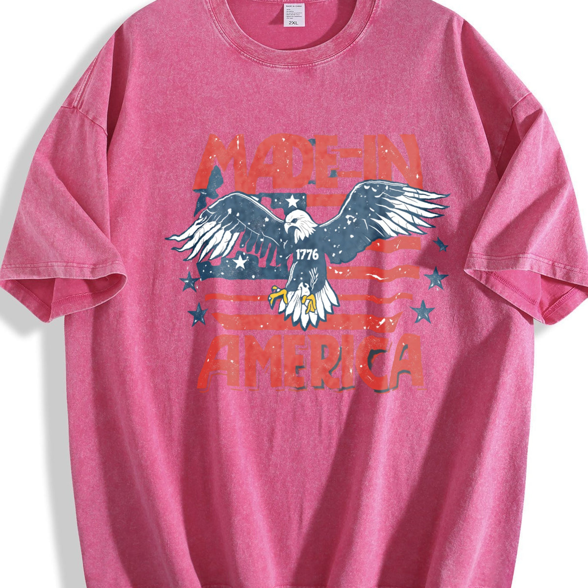 Eagle Made In America 4th Of July Vintage Washed T-Shirt product image 7