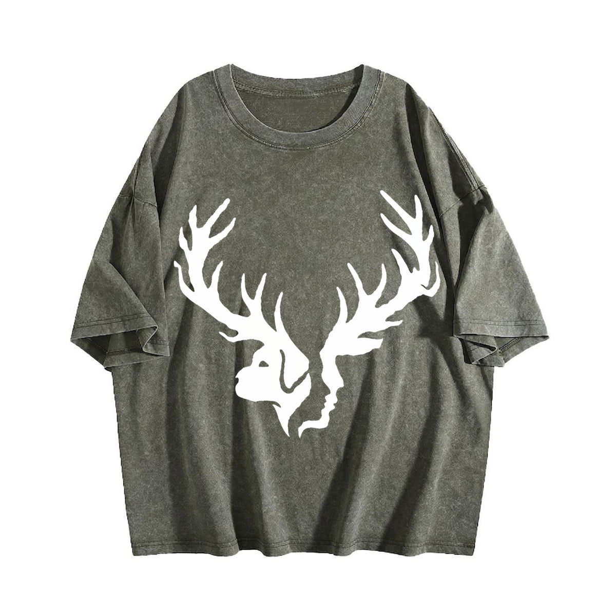 Effortless Chic Explorer Statement : Two Deer Heads Vintage product image 4