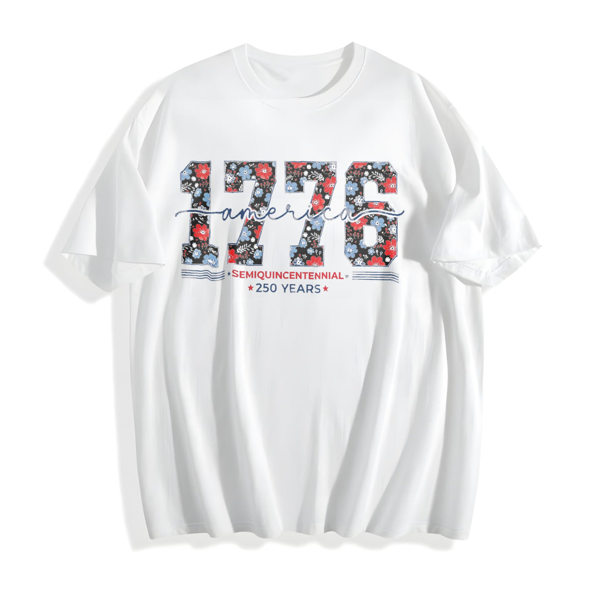 Happy 250th Birthday USA America Anniversary Cotton T-Shirt product image 2