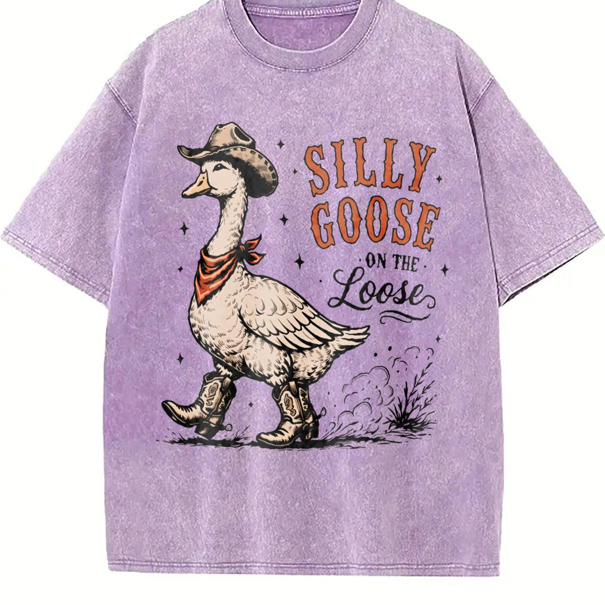 Silly Goose Cowboy : Western Animal Vintage Washed T-Shirt product image 6