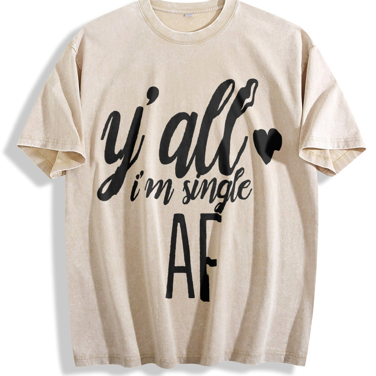 I'm Single Funny Y'all I'm Af I'm Af Vintage Washed T-Shirt product image 1
