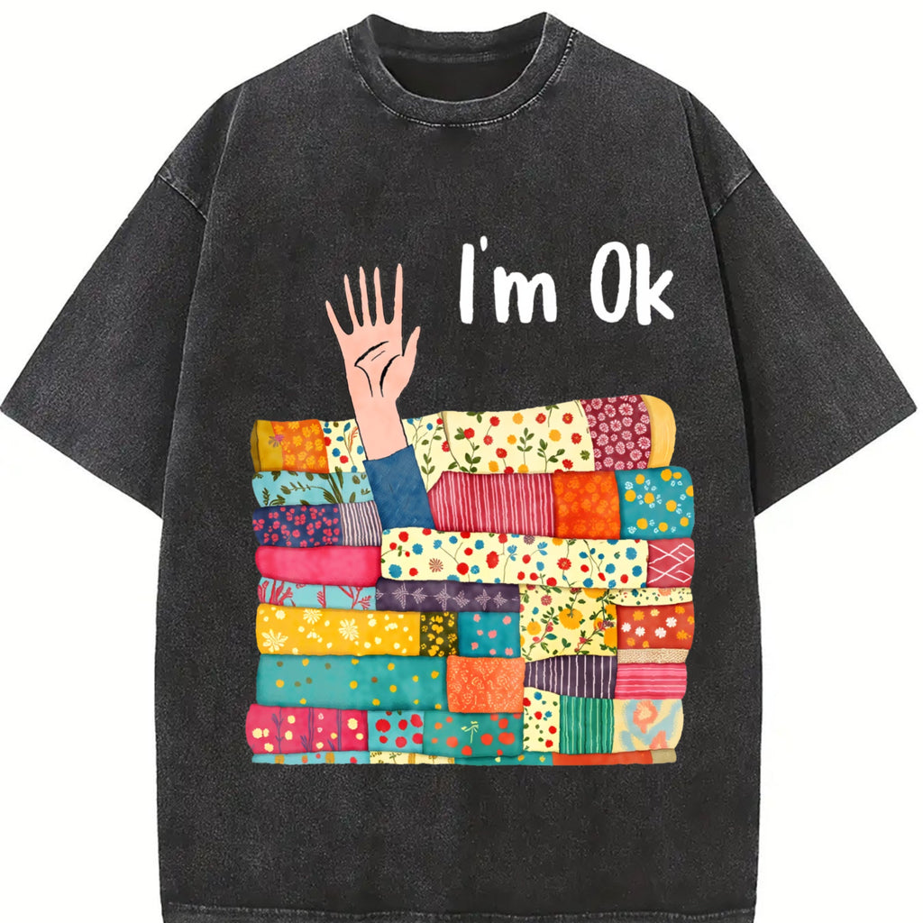 Funny Sewing Vintage Washed T-Shirt product image 2