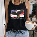 Land Of The Free Because Of The Brave Patriotic Eagle Women's Tank Top