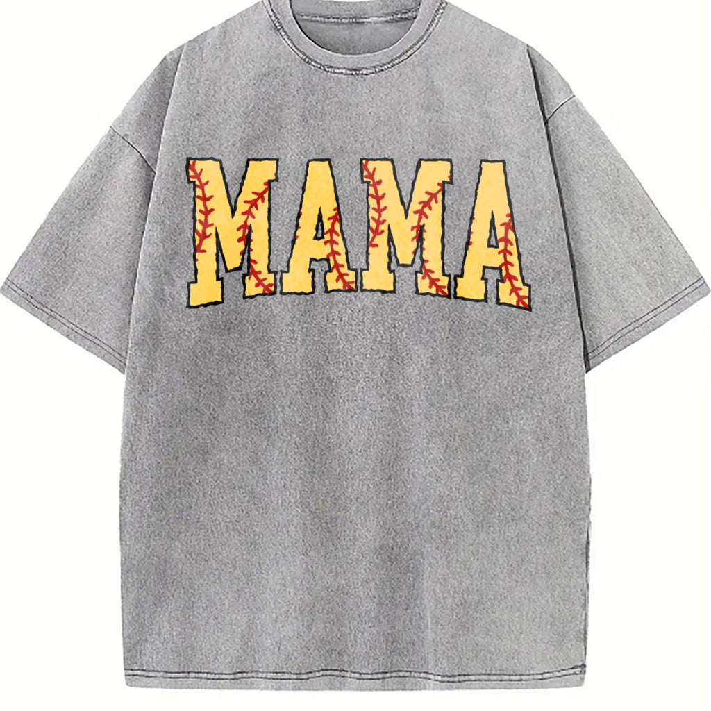 Cute Softball Mama Vintage Washed T-Shirt product image 5