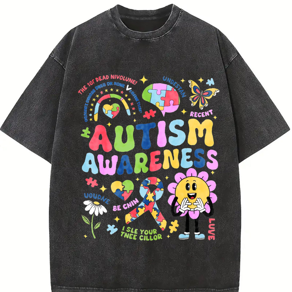 Autism Awareness Vintage Washed T-Shirt product image 2