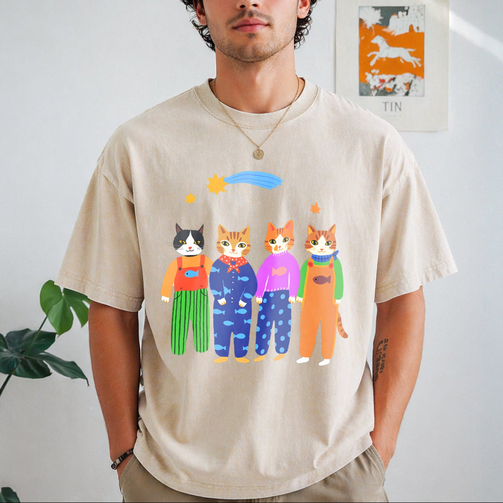 Cat Brothers Vintage Washed T-Shirt product image 1