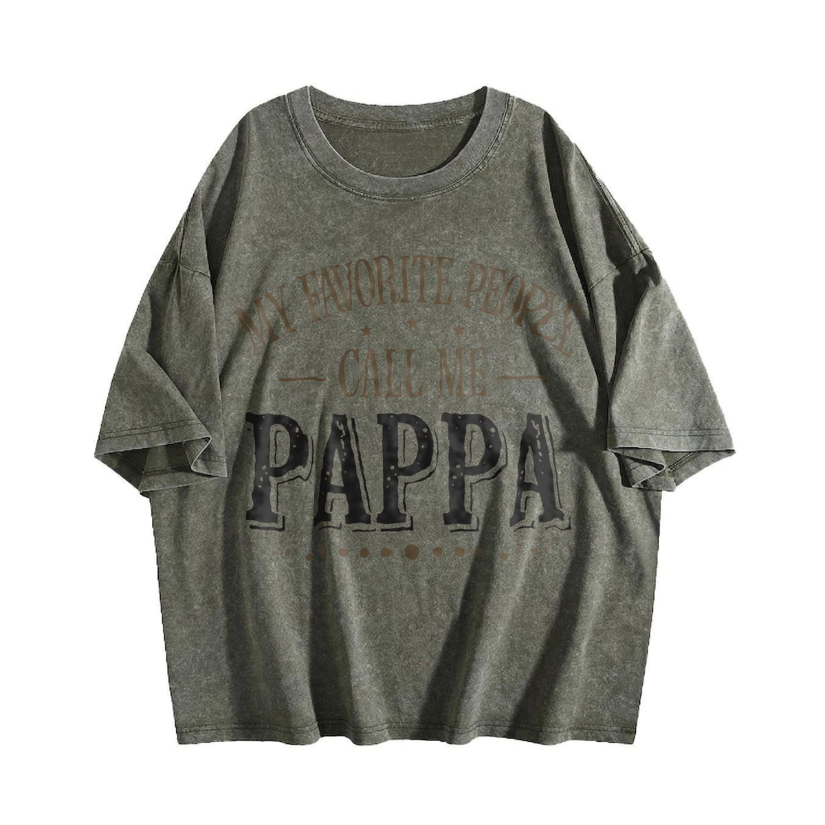 My Favorite People Call Me Papa Vintage Washed T-Shirt product image 4