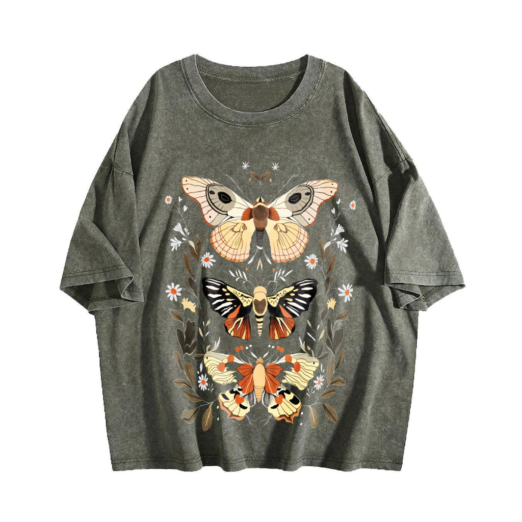 Revival For Weekend Warriors Hand-drawn Moth On Vintage product image 4