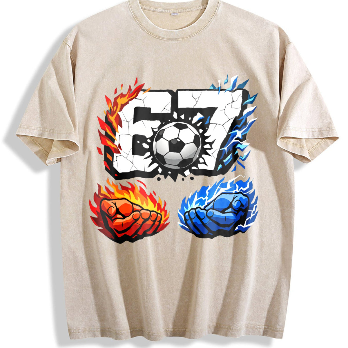 Global Soccer Fan Vintage Washed T-Shirt product image 1