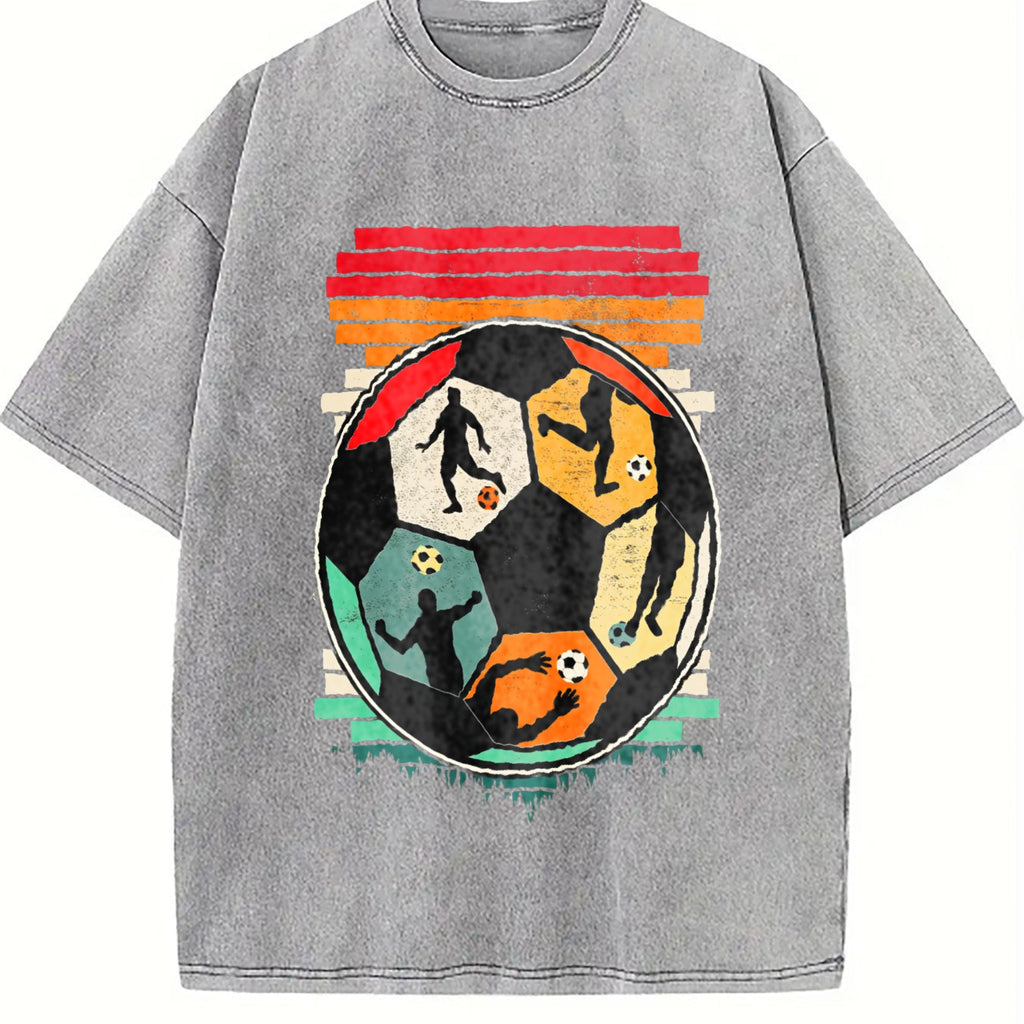 Global Soccer Fan Vintage Washed T-Shirt product image 5
