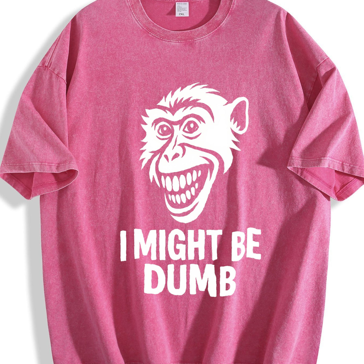 I Might Be Dumb Self Deprecating Vintage Washed T-Shirt product image 7