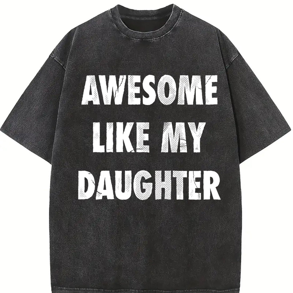 Awesome Like My Daughter Funny Fathers Day Dad Vintage product image 2