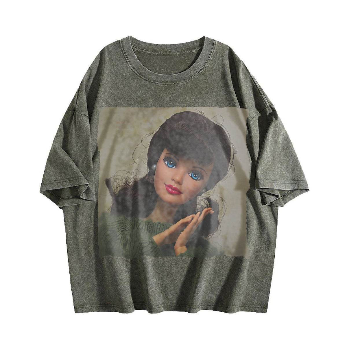 Doll in a White Hood Vintage Washed T-Shirt product image 4