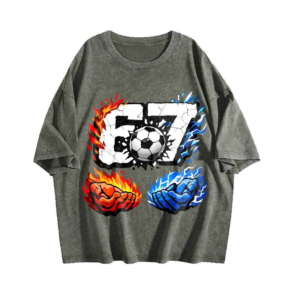 Global Soccer Fan Vintage Washed T-Shirt product image 4