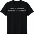 Land Of The Free Because Of Brave Cotton T-Shirt product image 1