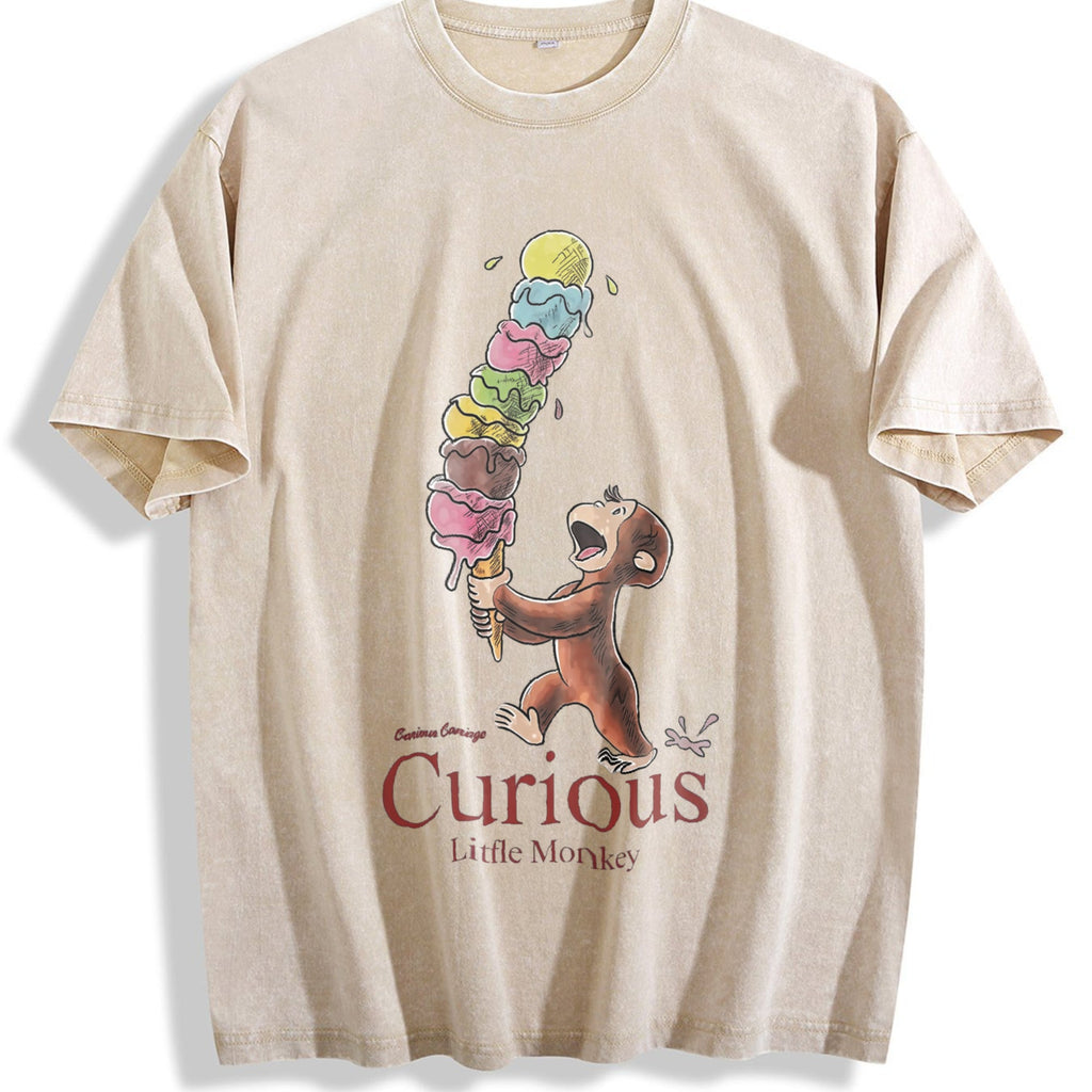 Curious George Little Monkey Vintage Washed T-Shirt product image 1