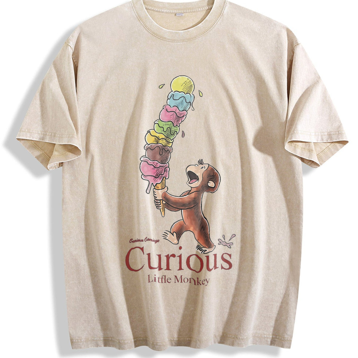 Curious George Little Monkey Vintage Washed T-Shirt product image 1