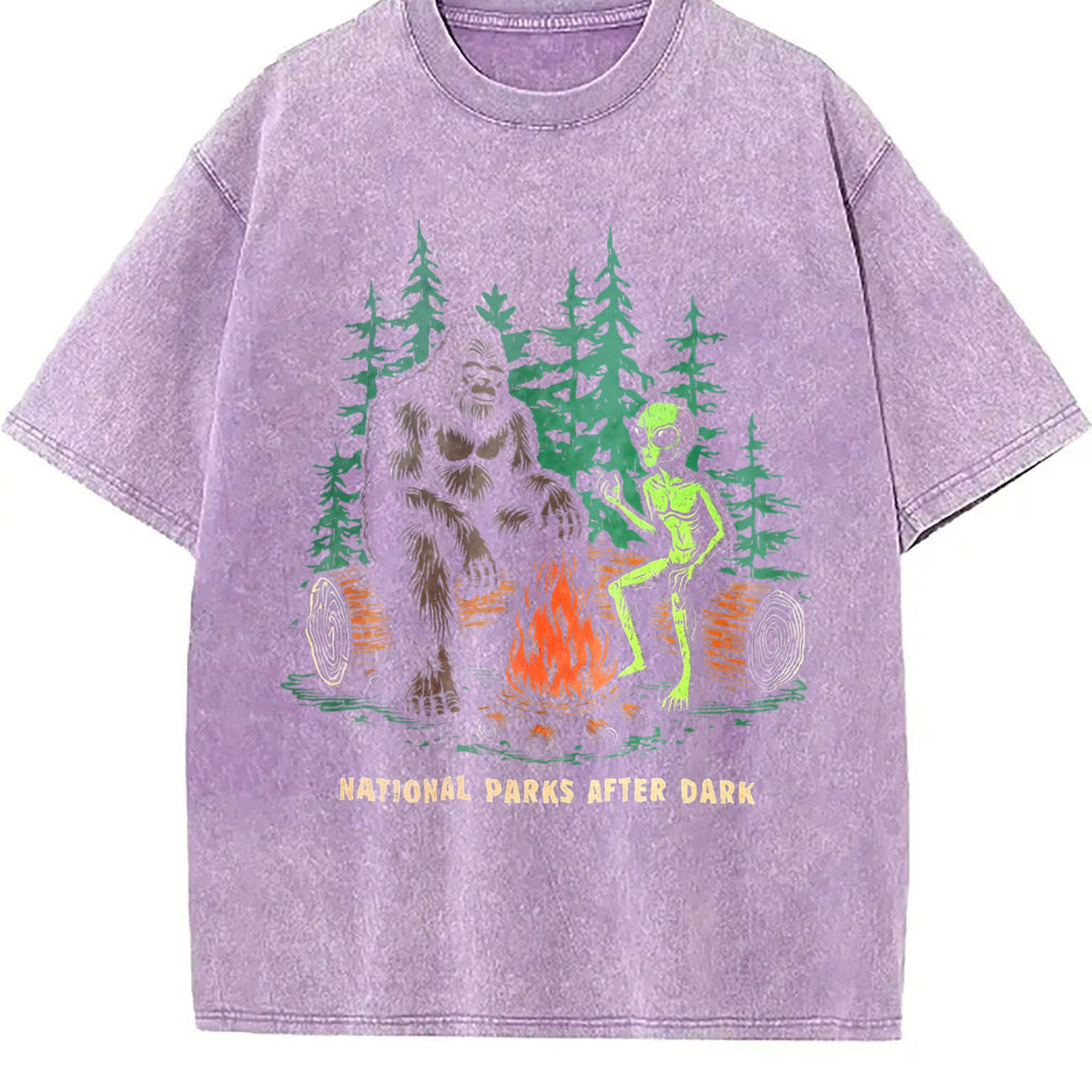 Funny National Parks After Dark Sarcastic Bigfoot Alien product image 6