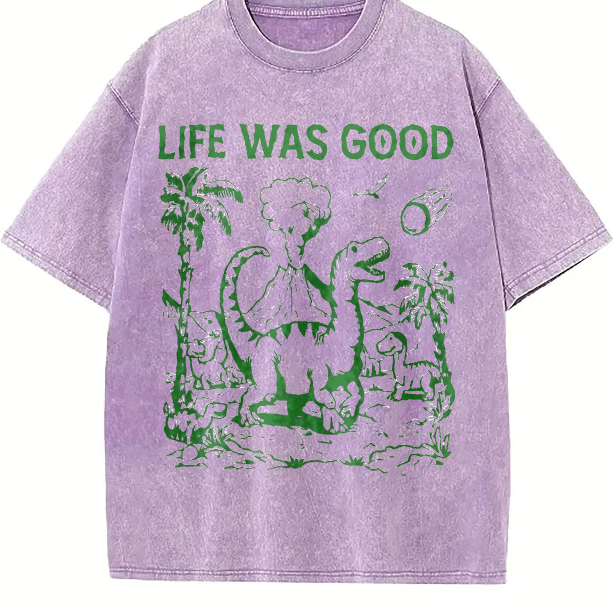 Funny Dinosaur 90s Vintage Washed T-Shirt product image 6