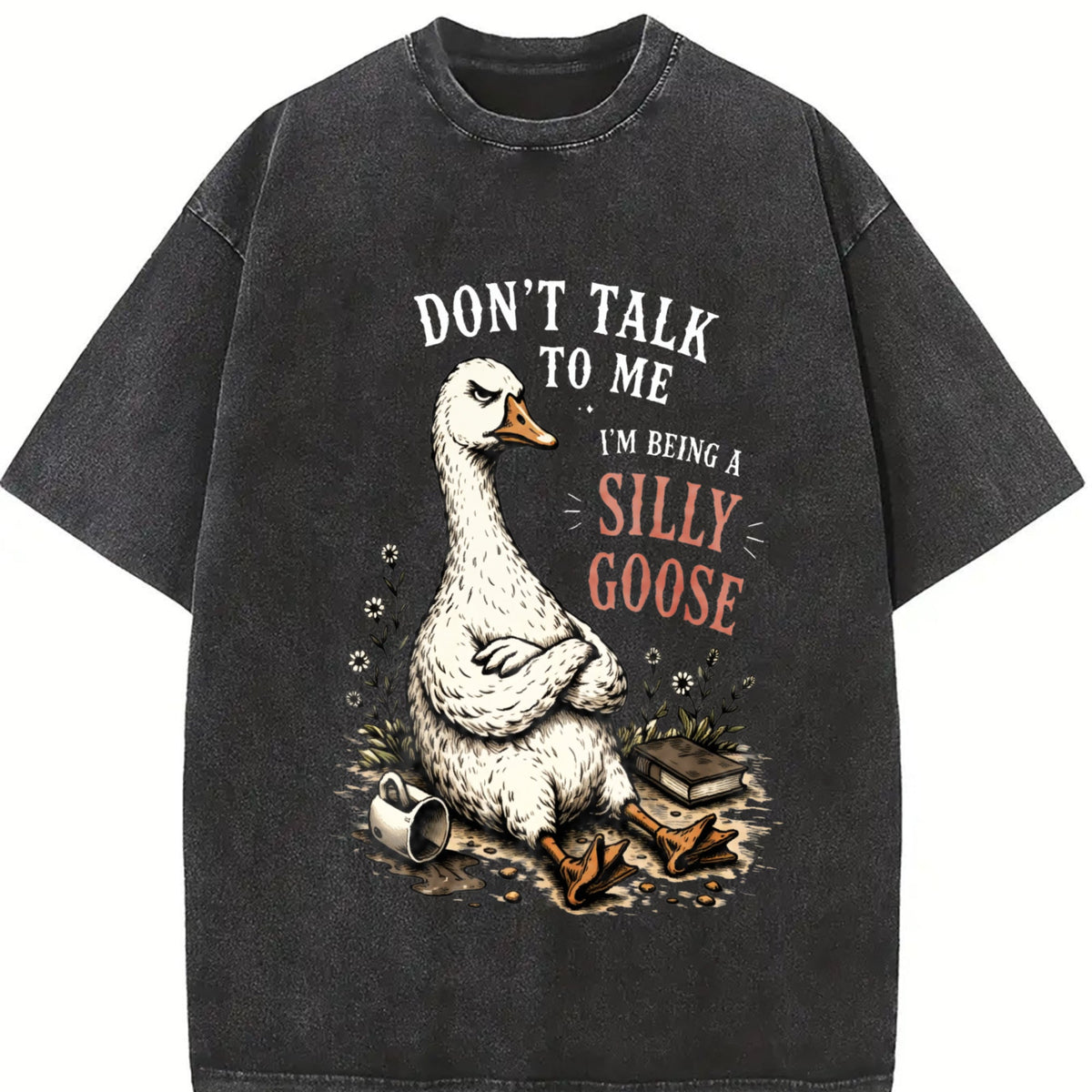 Silly Goose : Grumpy Vintage Washed T-Shirt product image 2