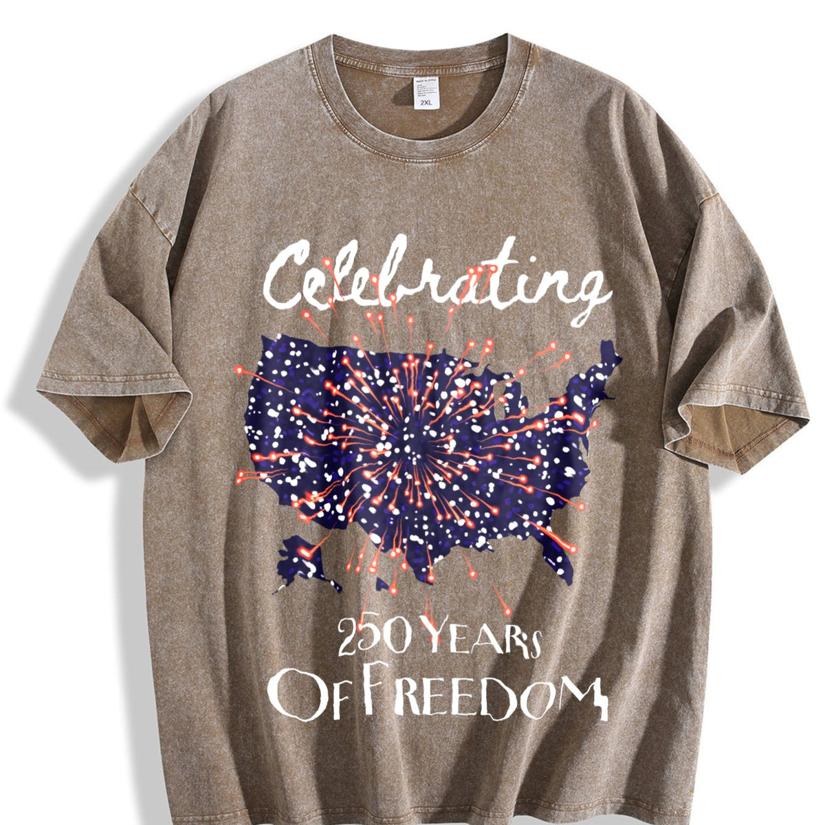 Celebrating 250 Years Of Freedom Vintage Washed T-Shirt product image 3