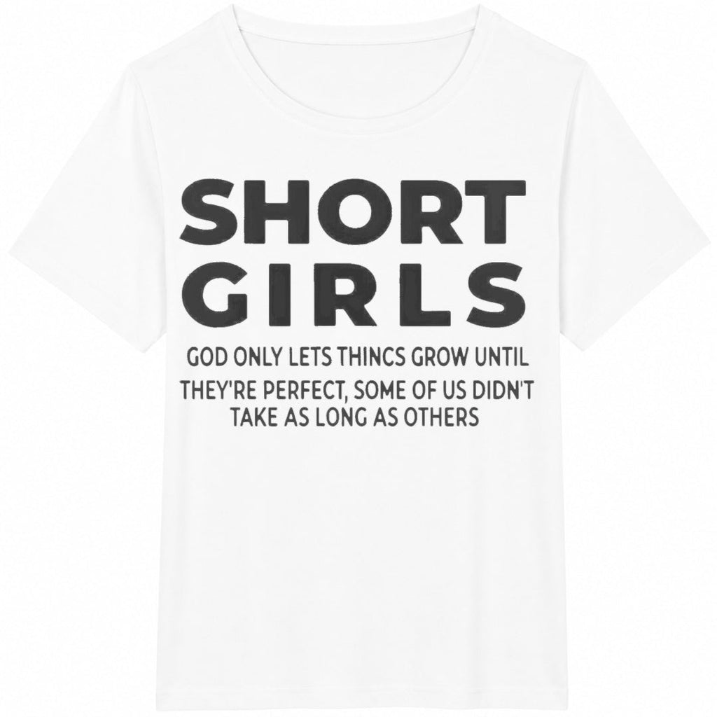 Short Girls Funny Slogan Cotton T-Shirt product image 2