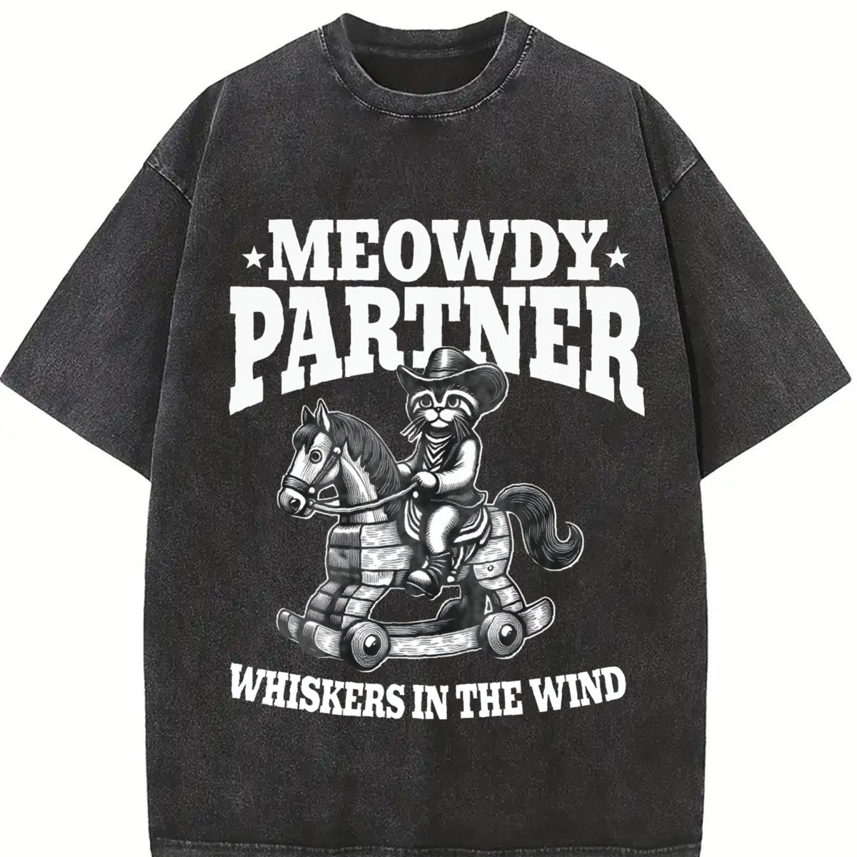 Meowdy Partner Whiskers In The Wind Vintage Washed T-Shirt product image 2