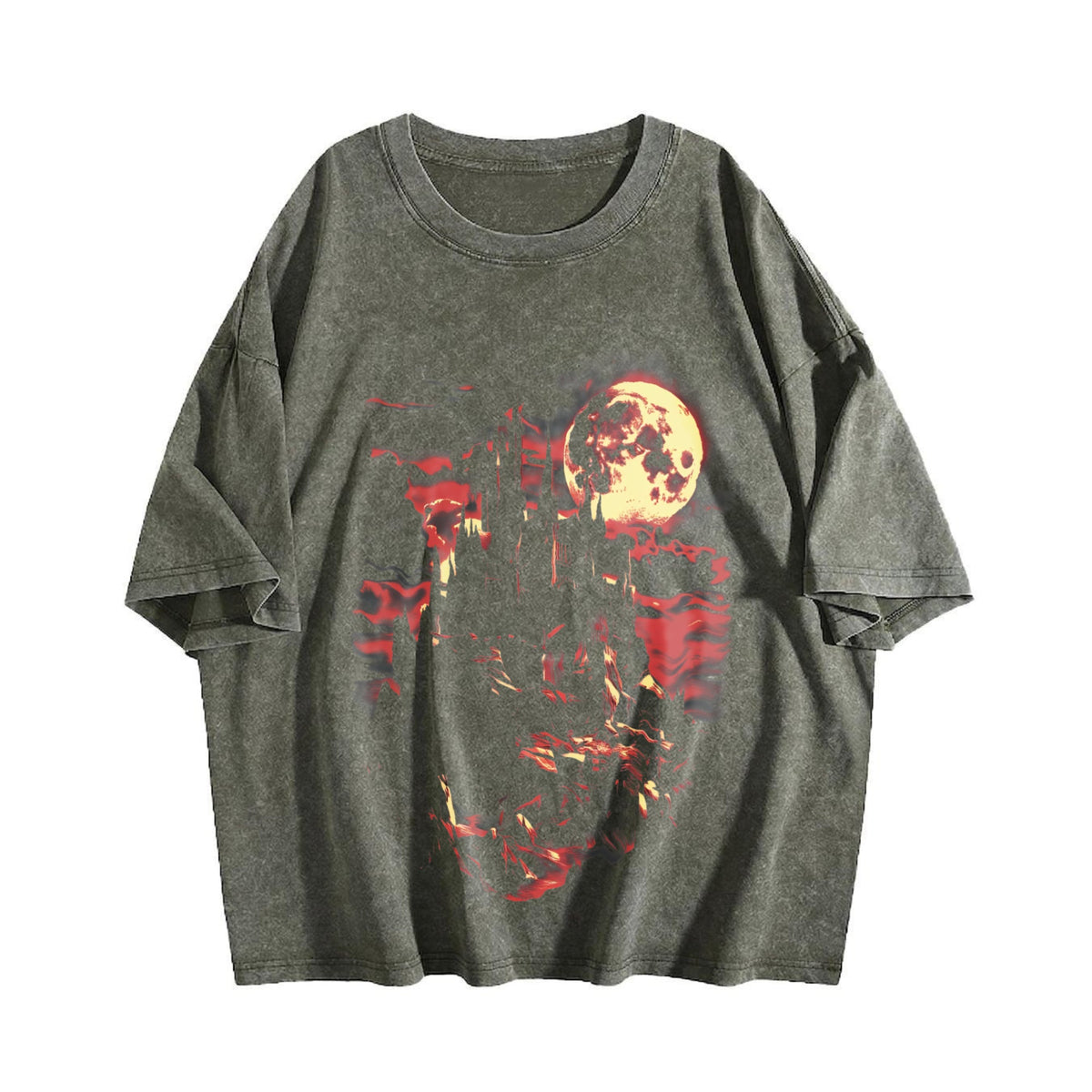 Medieval Dark Fantasy Castle Vintage Washed T-Shirt product image 4