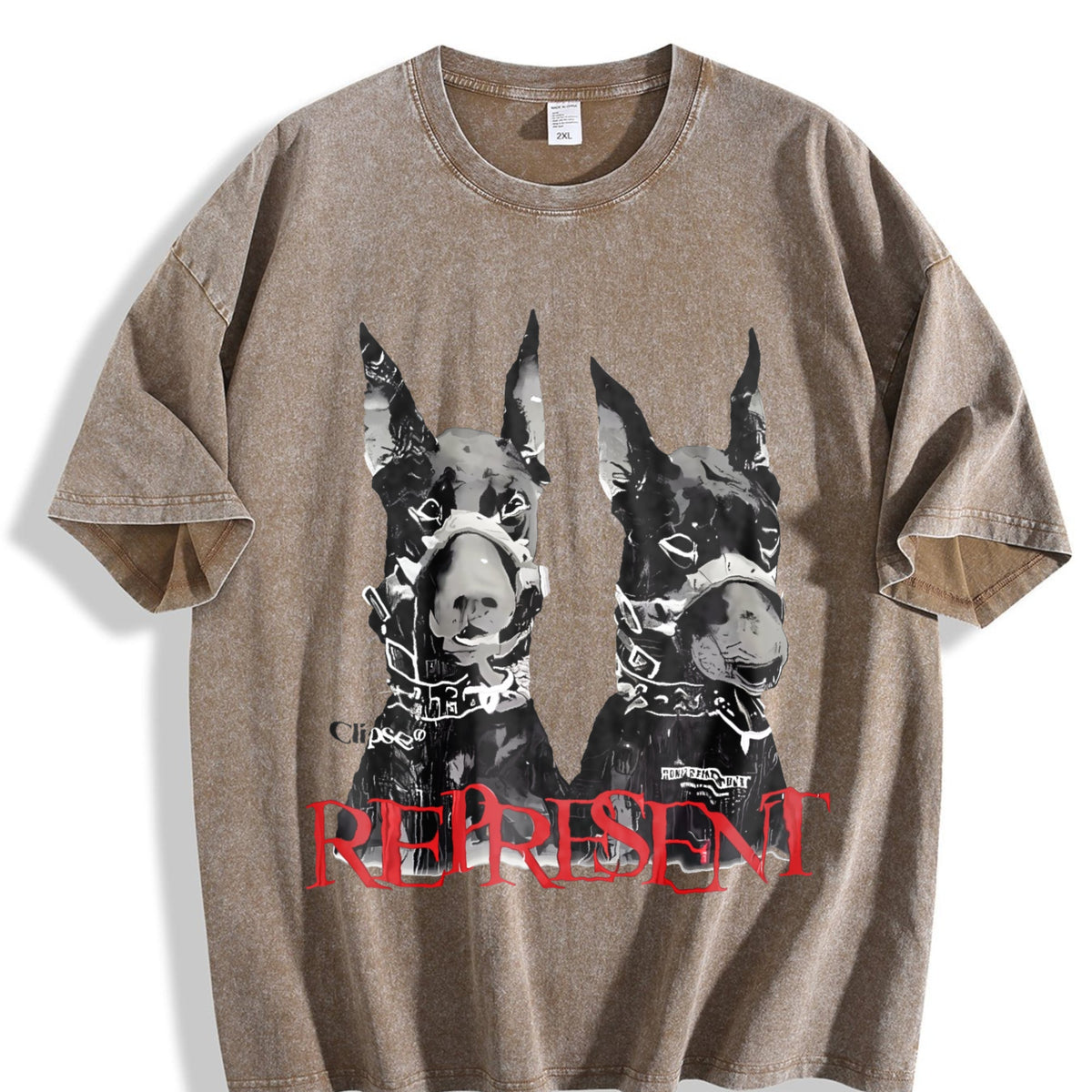 Doberman Represent Vintage Washed T-Shirt product image 3