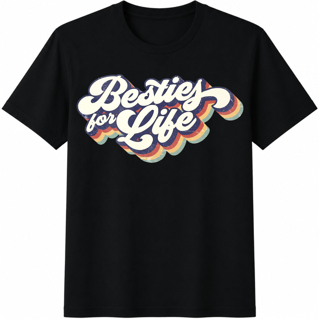 Besties For Life : Bff Matching Cotton T-Shirt product image 1