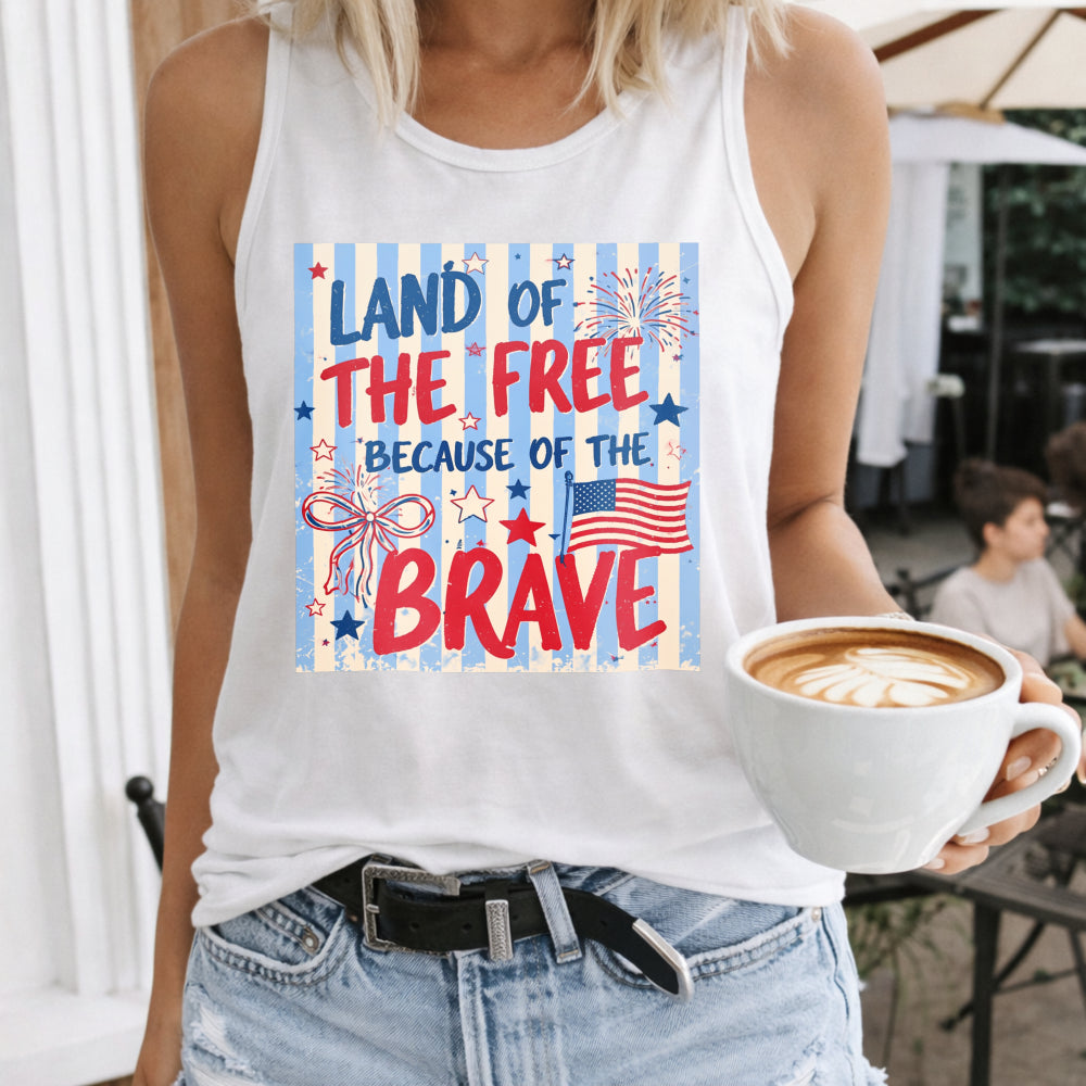 4th Of July Land Of The Free Women's Tank Top