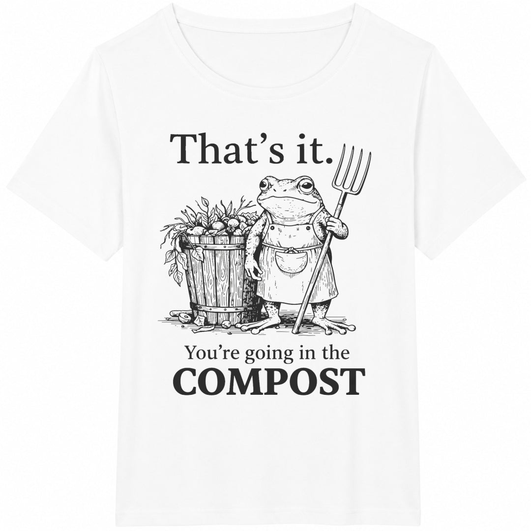That's It You're Going In The Compost Frog Cotton T-Shirt product image 2