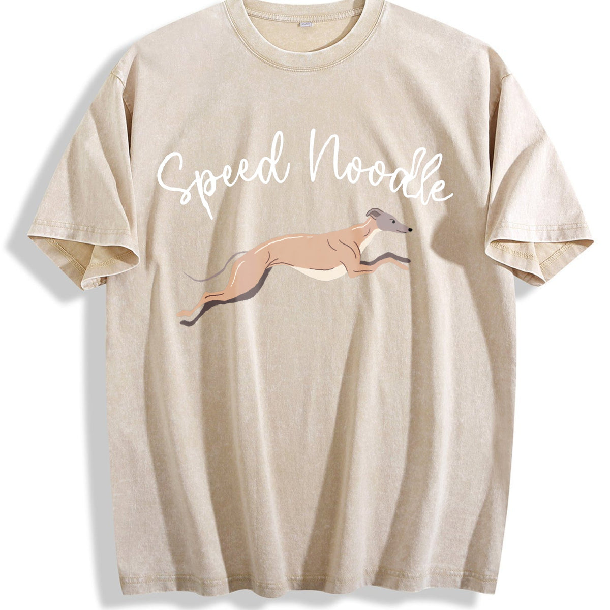 Speed Noodle Greyhound Lover Vintage Washed T-Shirt product image 1