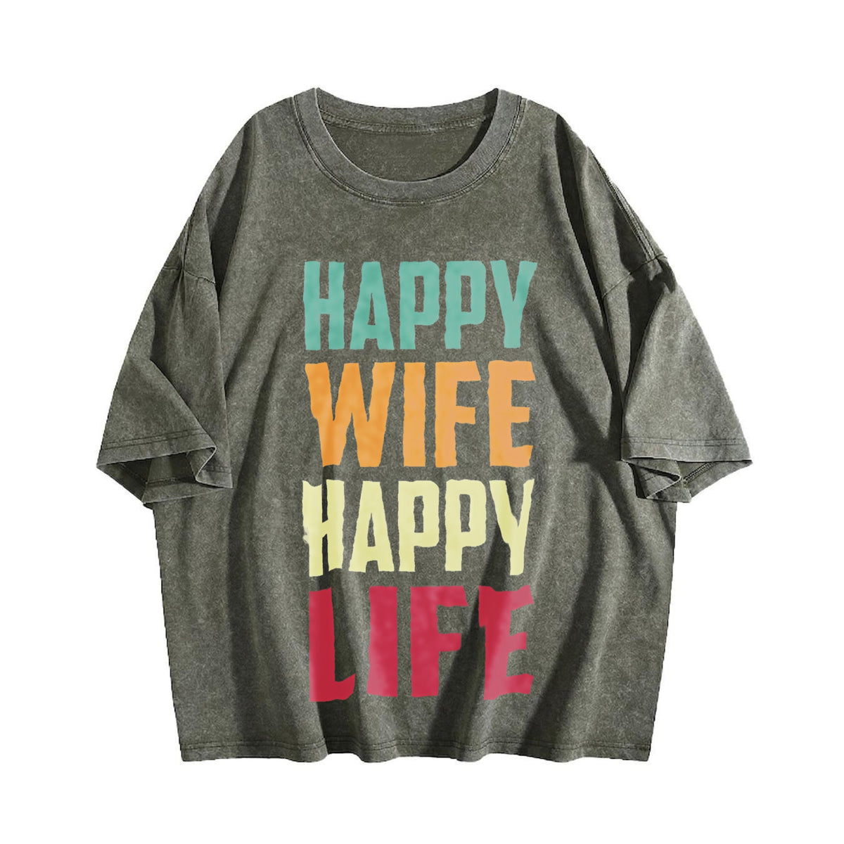 Funny Daughter Wife Slogan Vintage Washed T-Shirt product image 4