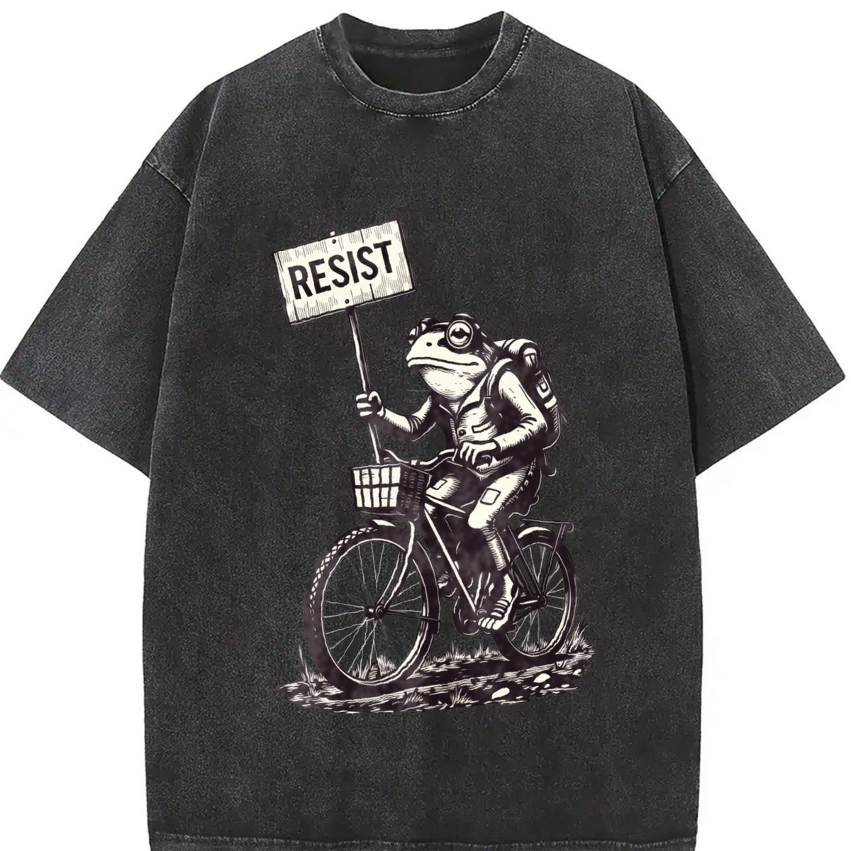 Resist Traveler Frog Vintage Washed T-Shirt product image 2