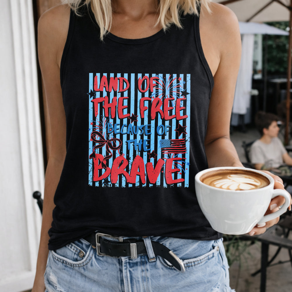 Land Of The Free Because Of The Brave Women's Tank Top