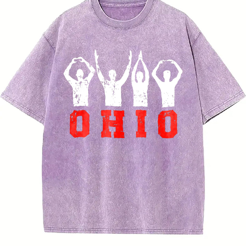 Ohio State Pride - Ohioan With Bold Red Letters Vintage product image 6