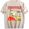Takeover UFO Alien Fire Vintage Washed T-Shirt product image 1
