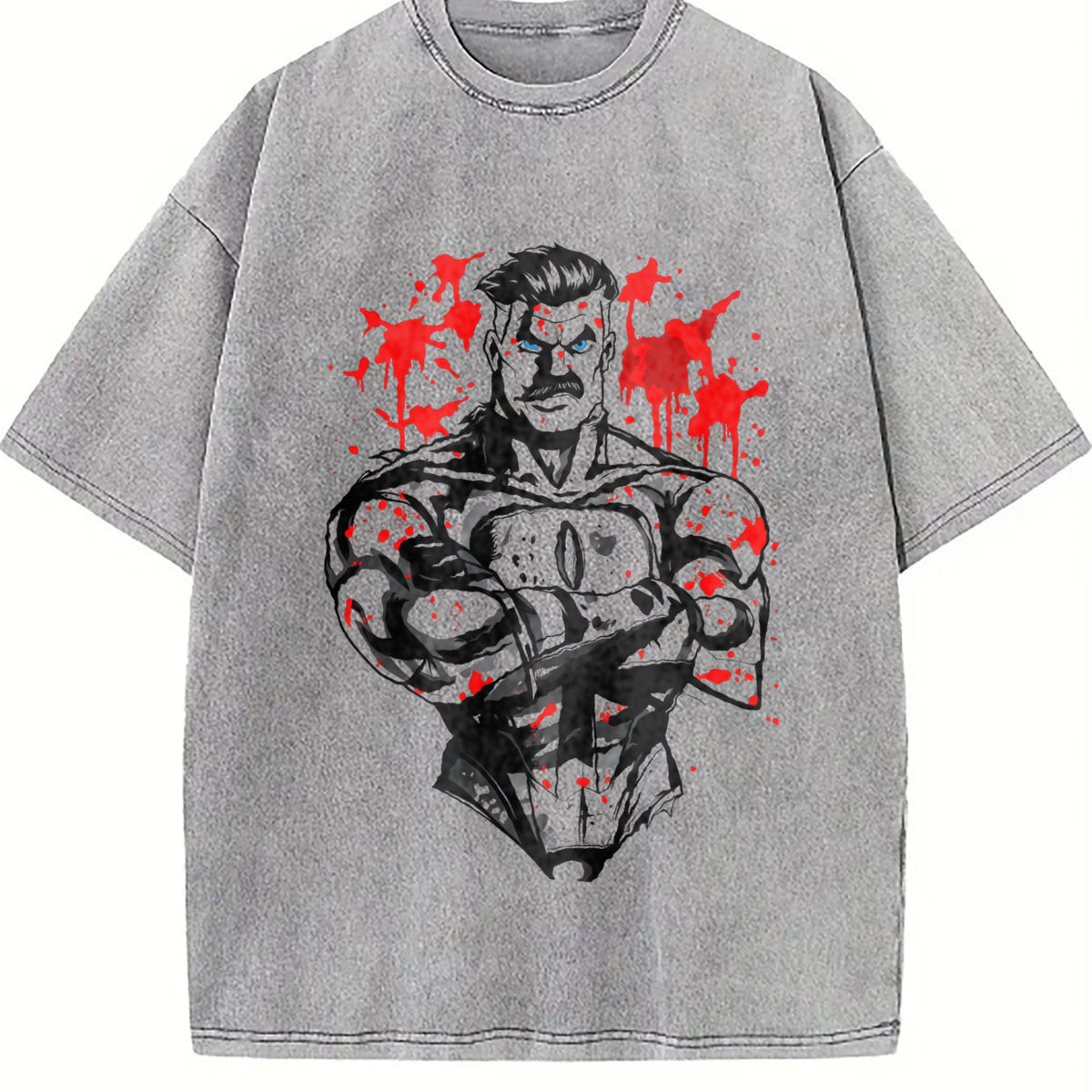 Invincible Viltrumite Warrior Anime Vintage Washed T-Shirt product image 5