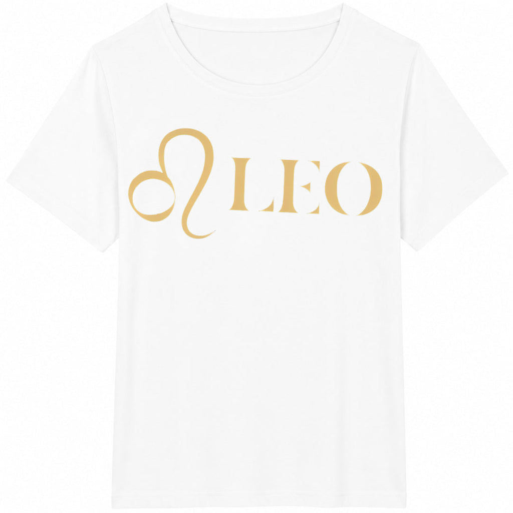 Leo Zodiac Sign Gold Cotton T-Shirt product image 2