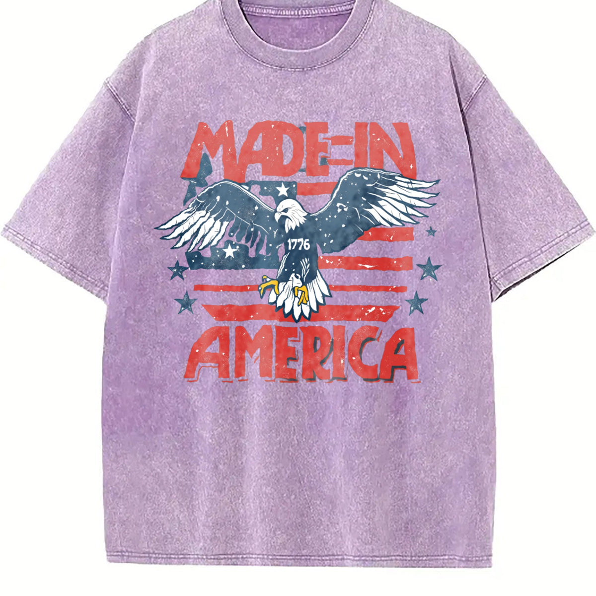 Eagle Made In America 4th Of July Vintage Washed T-Shirt product image 6