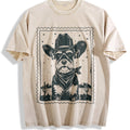 Cowboy Schnauzer Stamp Vintage Washed T-Shirt product image 1