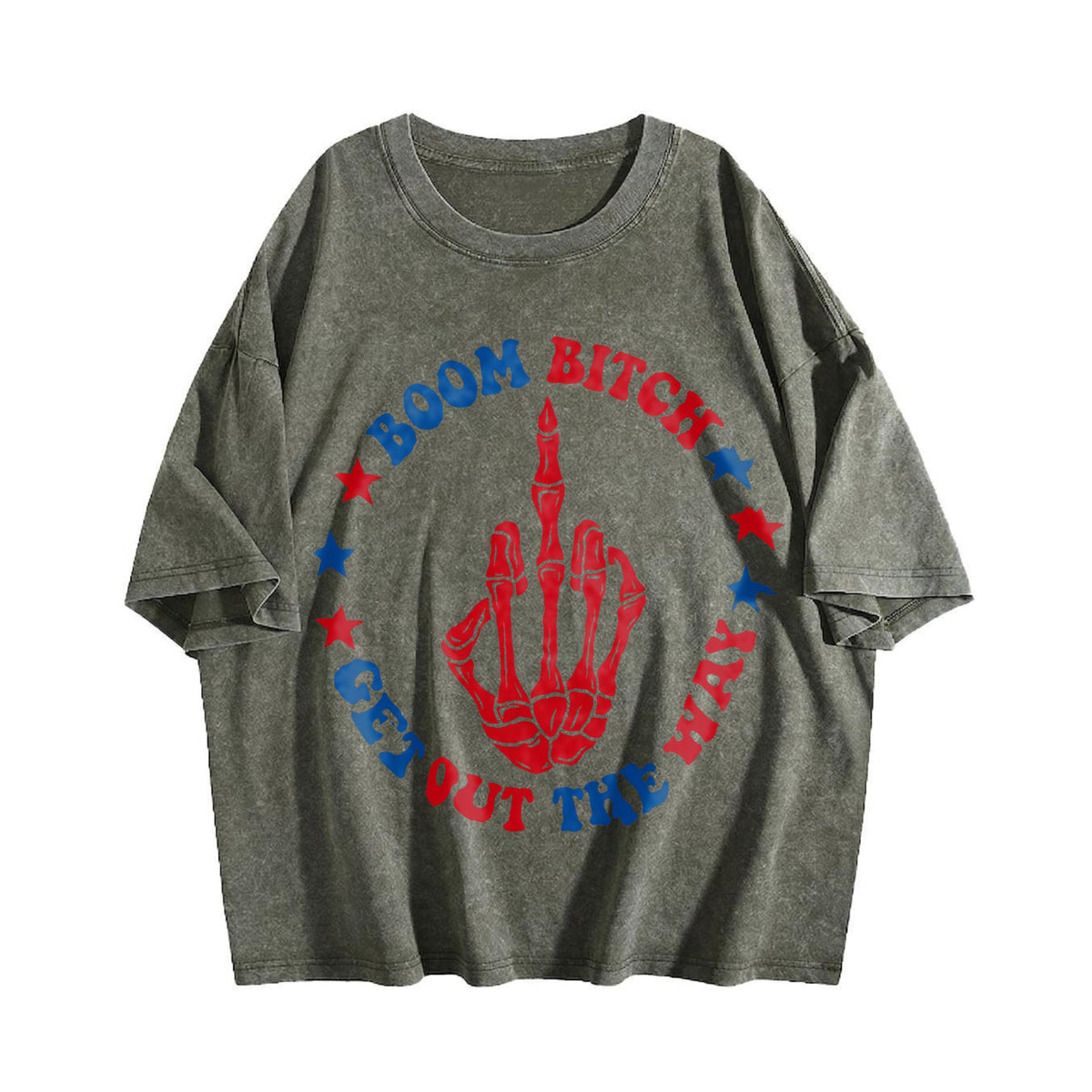 Boom Bitch Get Out The Way Vintage Washed T-Shirt product image 4