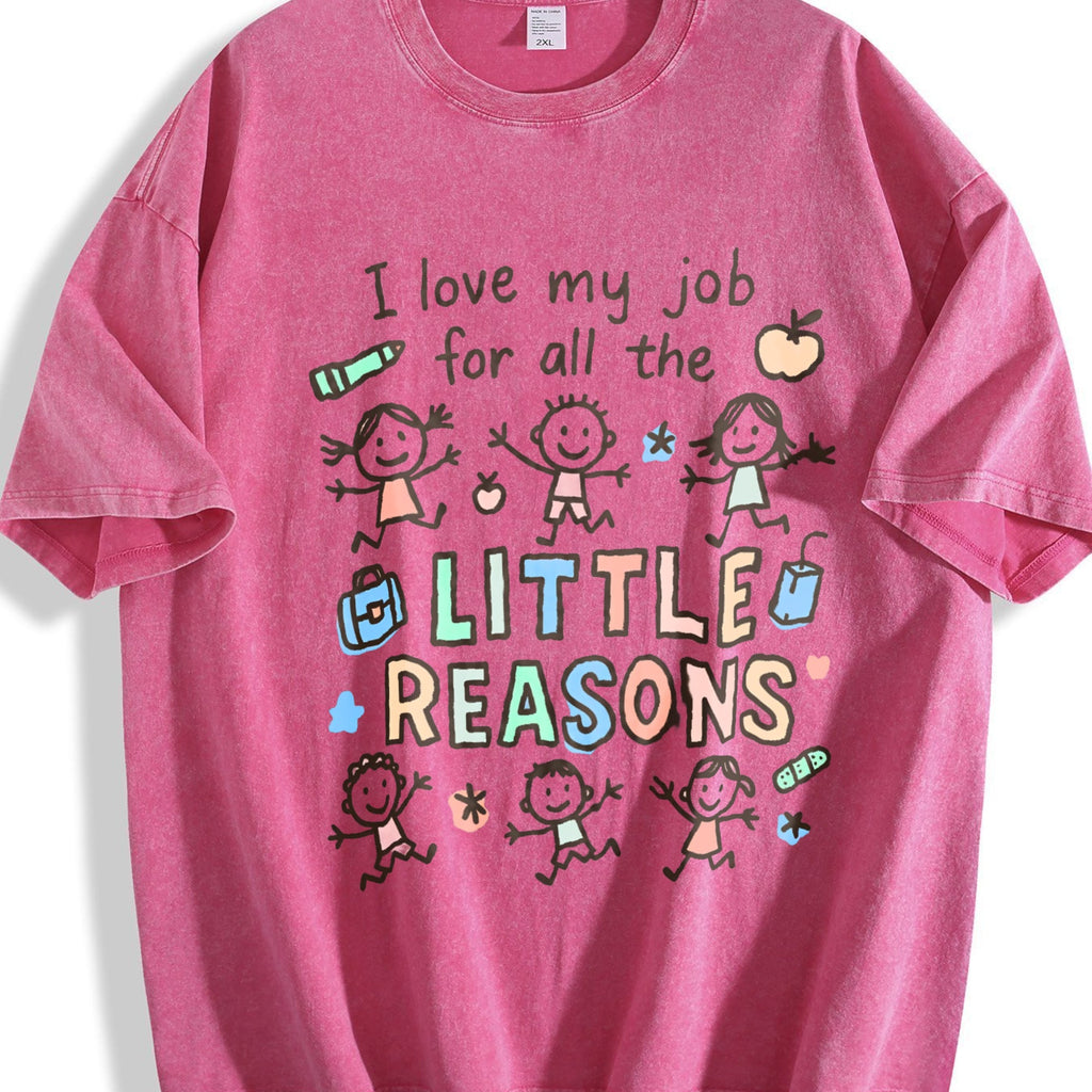 I Love My Job For All The Little Reasons Teacher Vintage product image 7