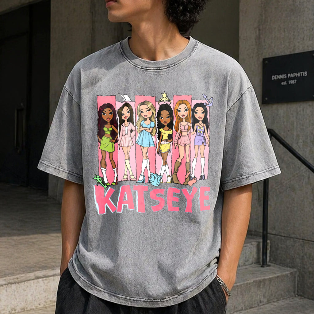 Katseye Music Vintage Washed T-Shirt product image 12
