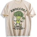 Broccoli Club Funny Veggie Lover Cartoon Vintage Washed product image 1