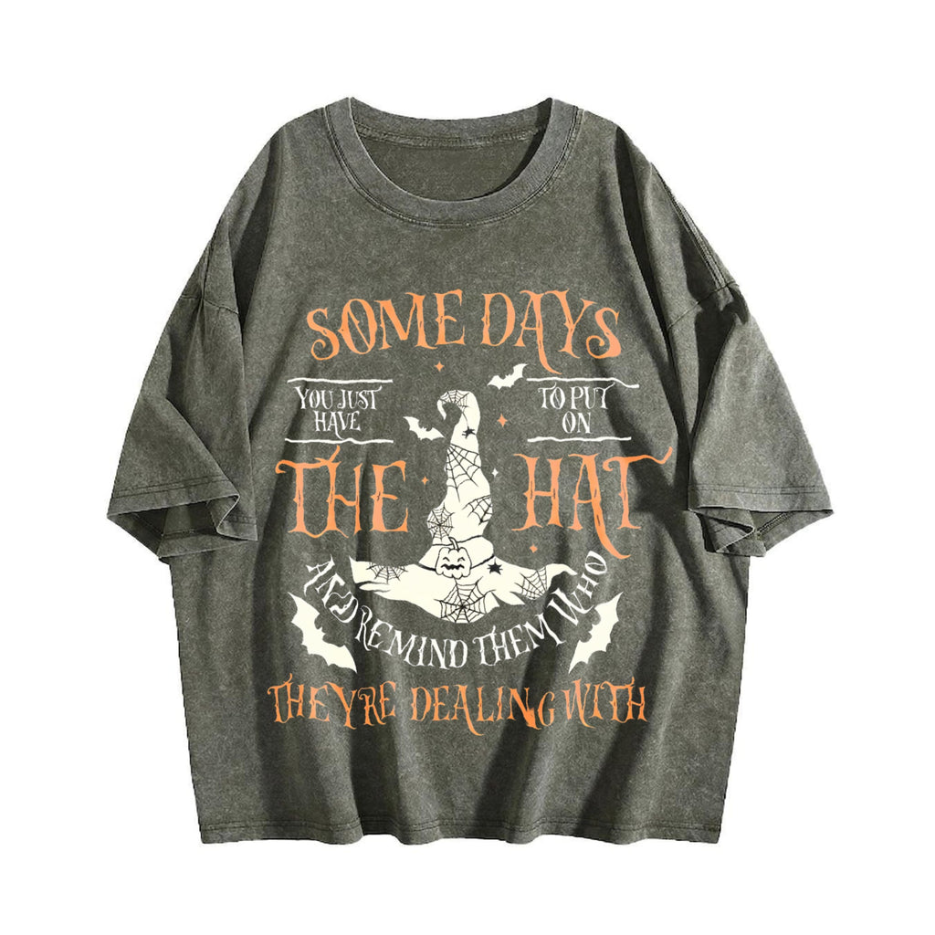 Funny Witch Vintage Washed T-Shirt product image 4
